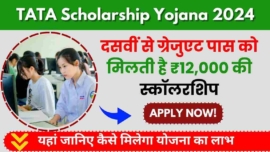 TATA Scholarship Yojana 2024, दसवीं से ग्रेजुएट पास को मिलती है ₹12,000 की स्कॉलरशिप, जानिए कैसे करें आवेदन